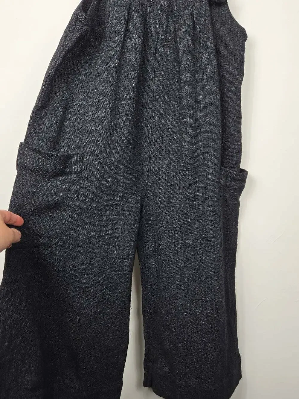 Zara Kids Wool Blend Knit Jumper Dress Size 9 (134 cm) Charcoal Grey Sleeveless